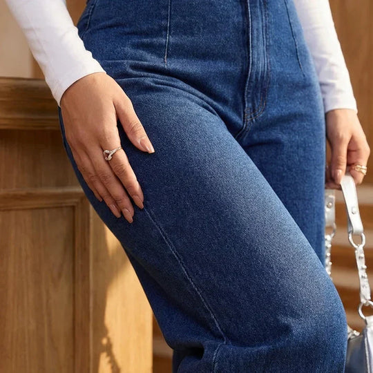 Paula – Jeans de cintura alta y pernera ancha