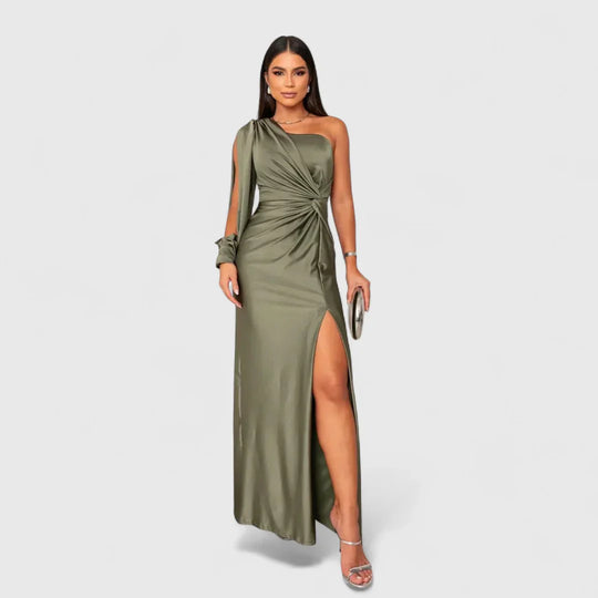 Eleonora - Vestido largo de satén con un brillo atemporal