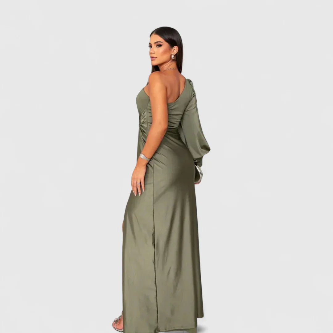 Eleonora - Vestido largo de satén con un brillo atemporal