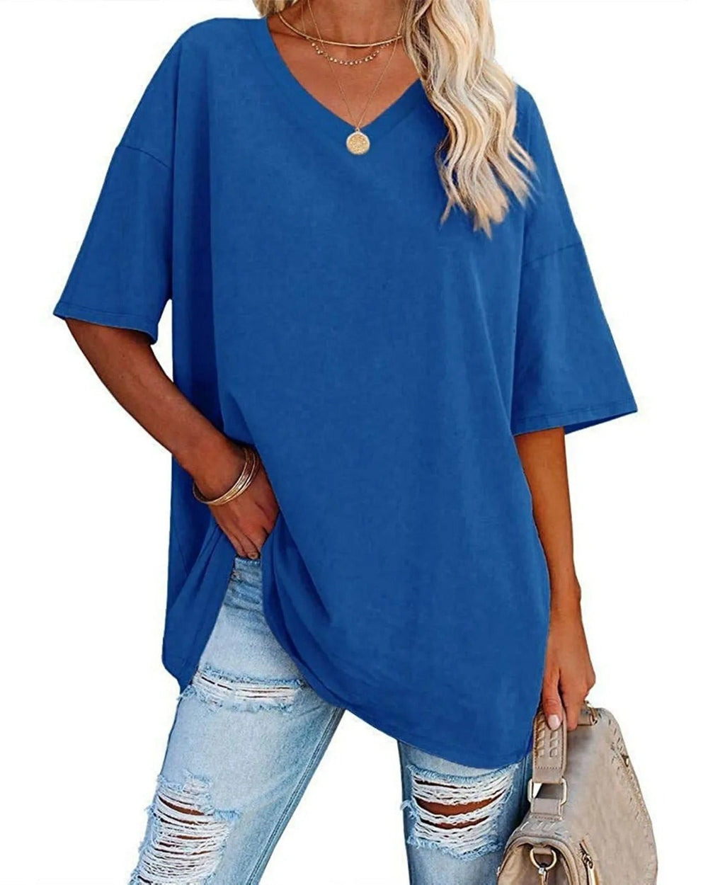 Celeste™ | Camiseta de algodón elegante